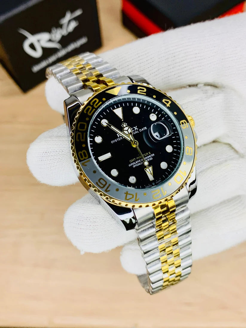 ROLEX GMT BLACK-GOLDEN