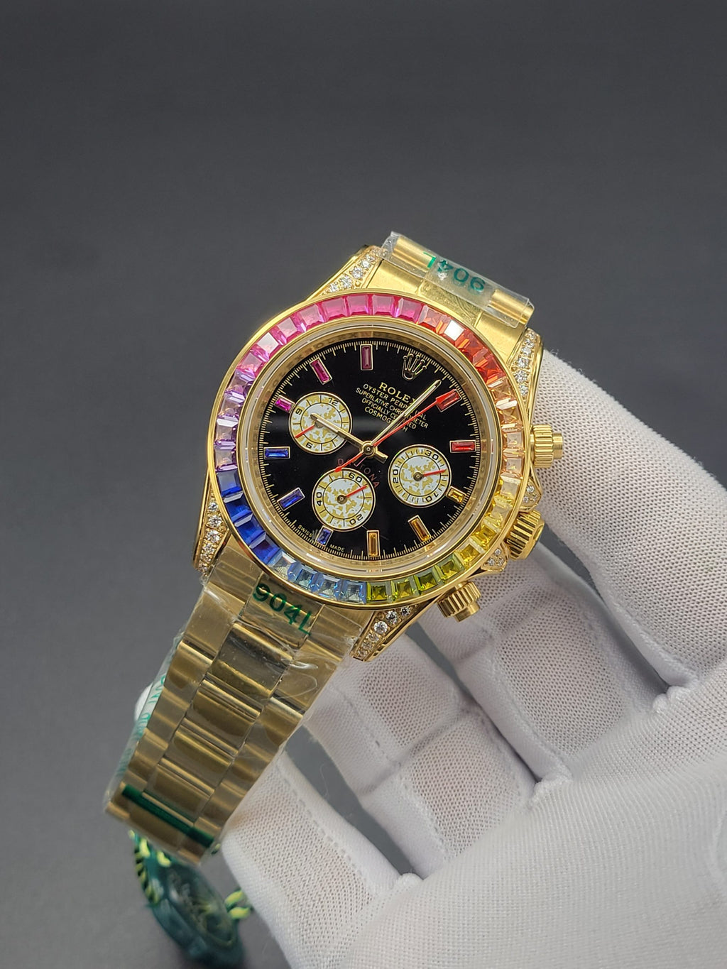 ROLEX RAINBOW DAYTONA BLACK