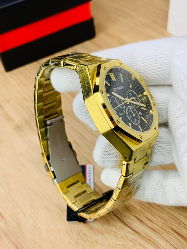 CURREN 8440 - GOLDEN BLACK