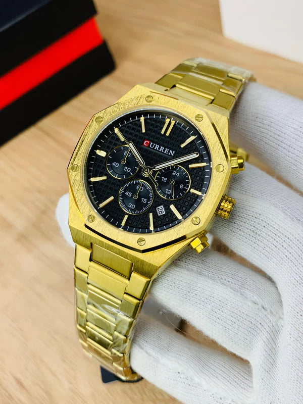 CURREN 8440 - GOLDEN BLACK