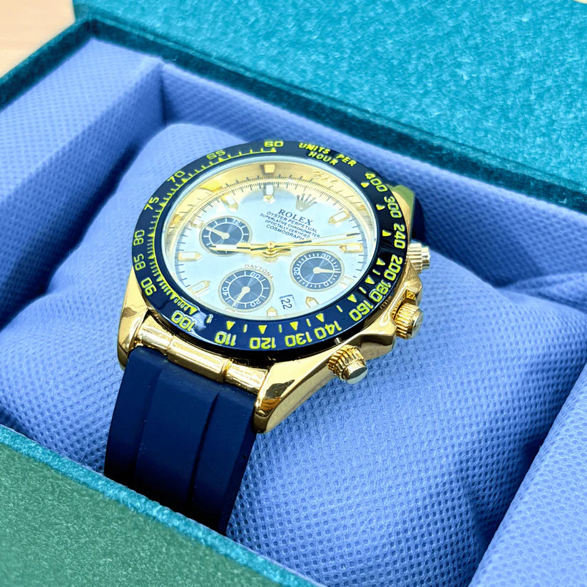 ROLEX DAYTONA STRAP - GOLD BLACK FROST