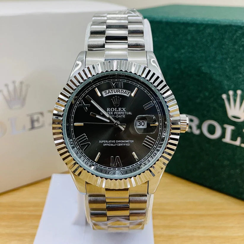 ROLEX DAY-DATE - BLACK DIAL