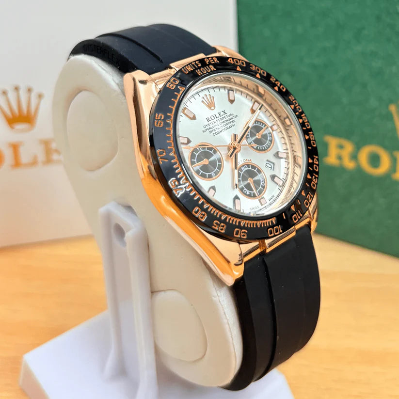 ROLEX DAYTONA STRAP - ROSE BLACK FROST