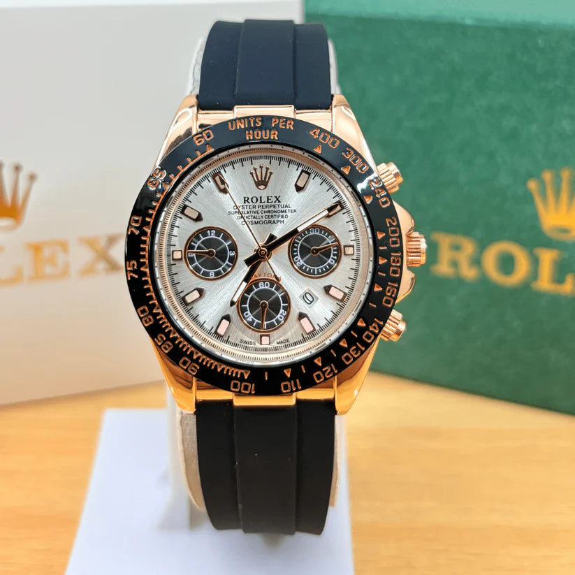 ROLEX DAYTONA STRAP - ROSE BLACK FROST