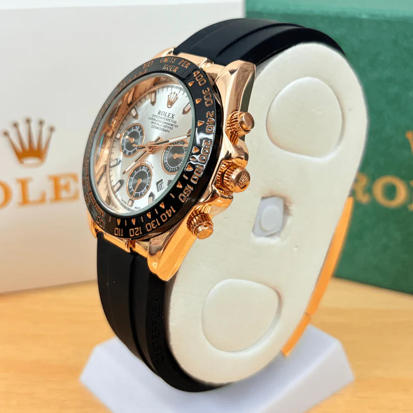 ROLEX DAYTONA STRAP - ROSE BLACK FROST