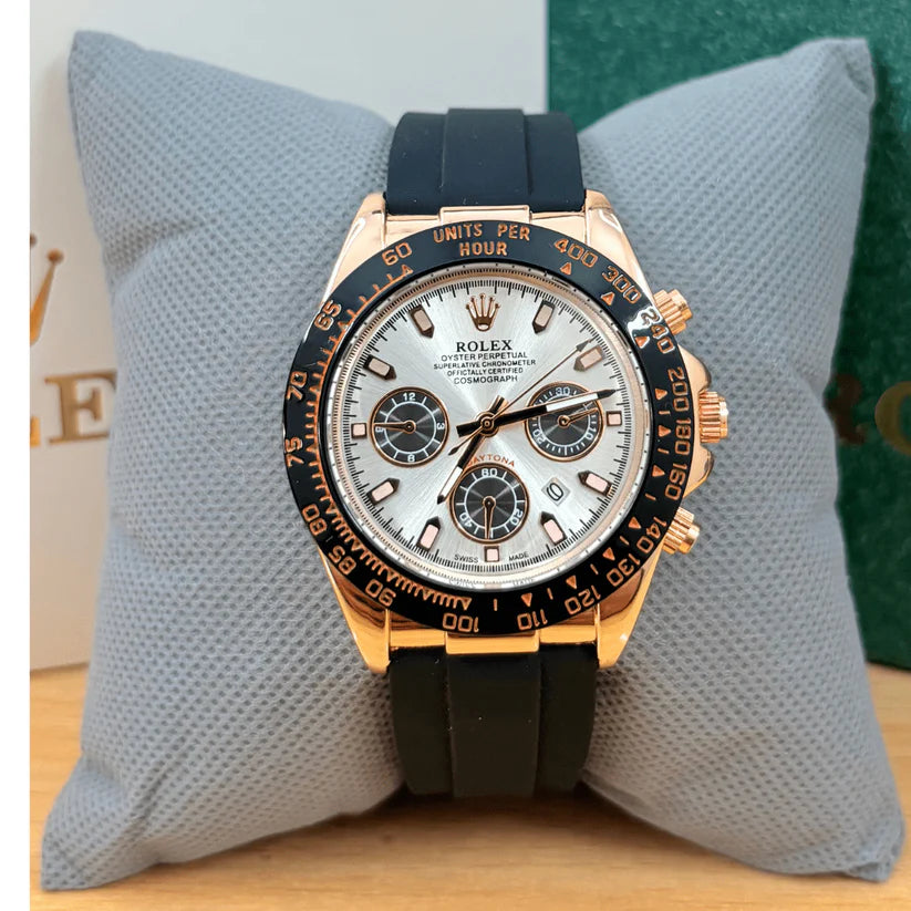 ROLEX DAYTONA STRAP - ROSE BLACK FROST