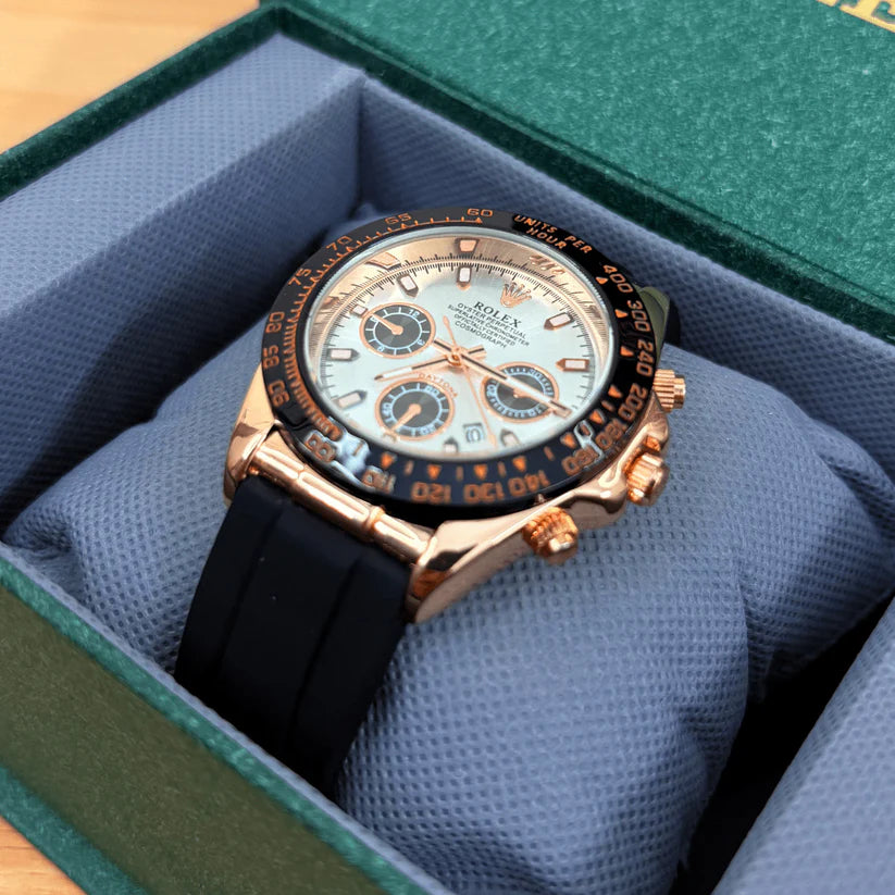 ROLEX DAYTONA STRAP - ROSE BLACK FROST