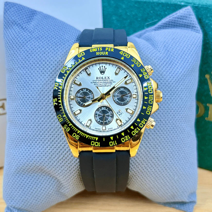 ROLEX DAYTONA STRAP - GOLD BLACK FROST