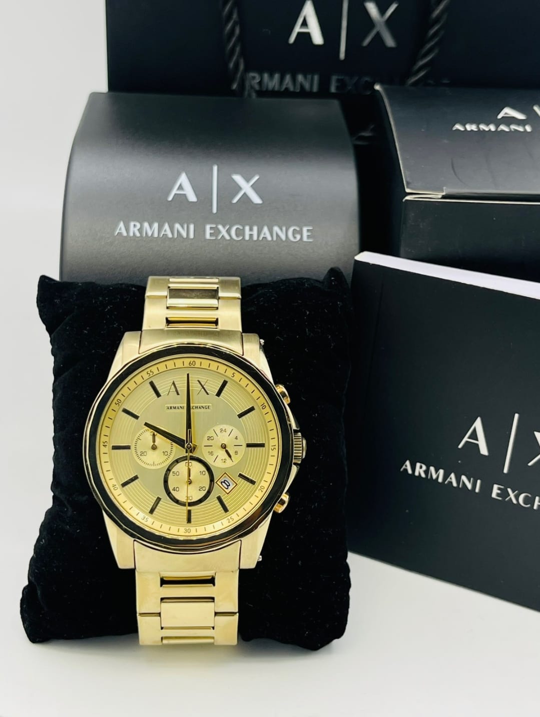 ARMANI EXCHANGE GOLD CHRONOGRAPH 2099