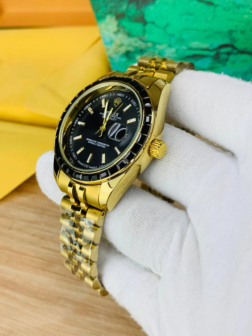 ROLEX OYESTER PERPETUAL DATEJUST - GOLDEN-BLACK