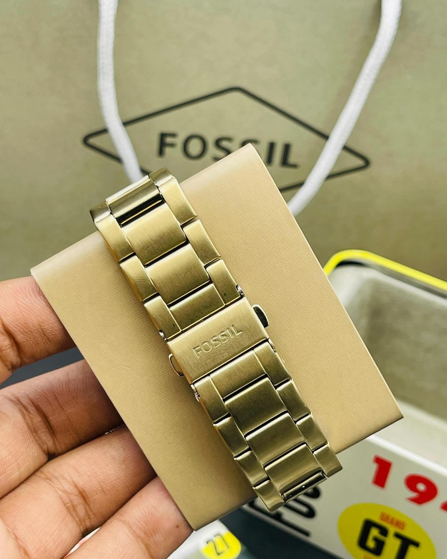 Fossil Gold Chronograph