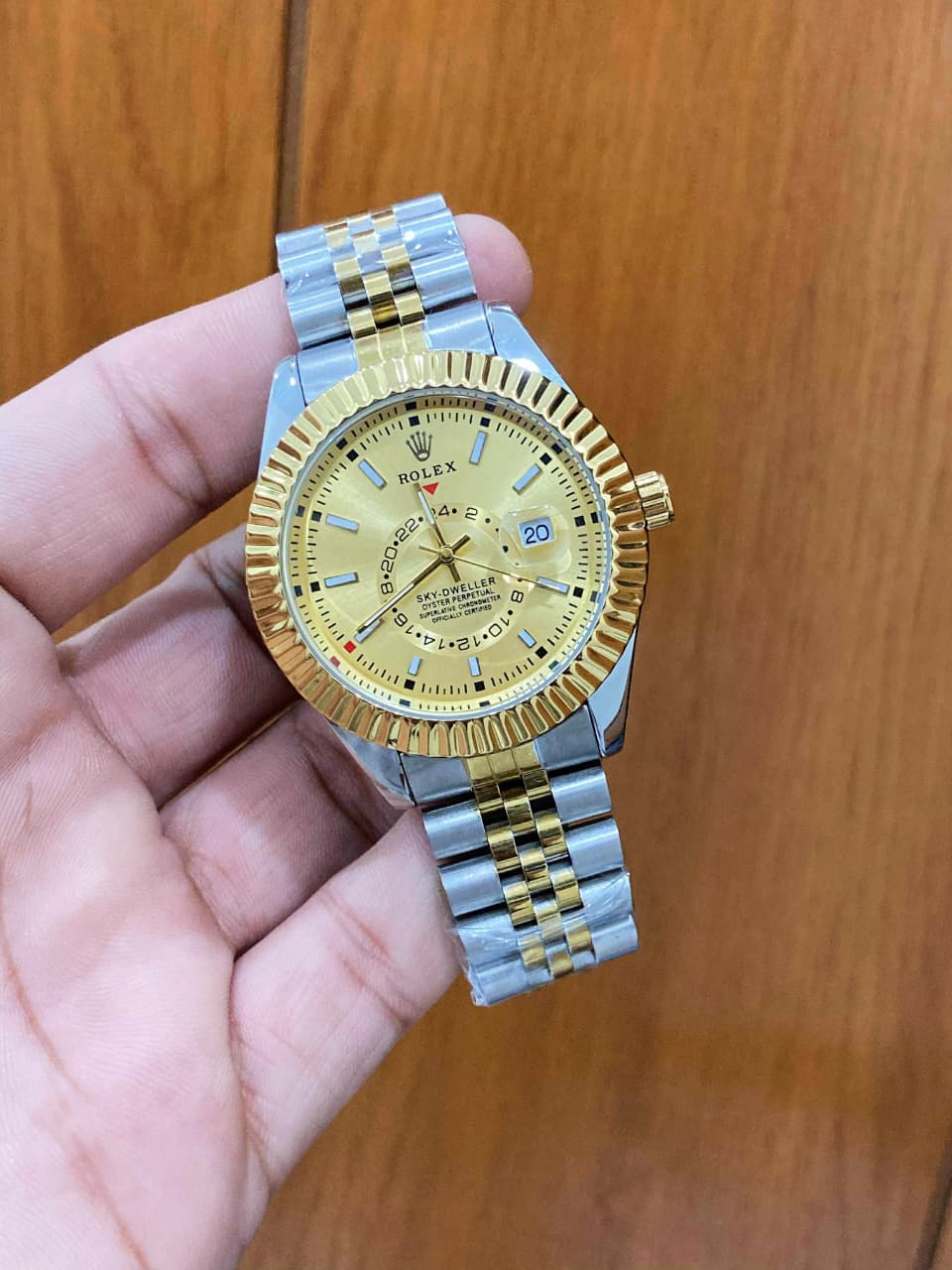 ROLEX SKY DWELLER GOLDEN DIAL